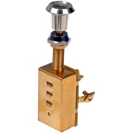 Dorman 86914 Electrical Switches - Push/Pull - Push/Pull Brass - 3 Position Screw Terminals Universal Fit