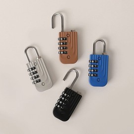 4-Digit Dial Combination Lock for School Lockers, Travel Bags - Mine Brand Brown Lock 2ea