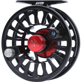 Maxcatch Fly Fishing Reel with CNC-machined Aluminum Body Avid Series Fly Reel - 1/3, 3/4, 5/6, 7/8, 9/10 Weights (Fly Reel Matte Black, 7/8wt)