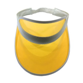 Nicky Bigs Novelties Retro Tennis Beach Plastic Sun Visors Hats, (Pack of 3), Yellow, One Size