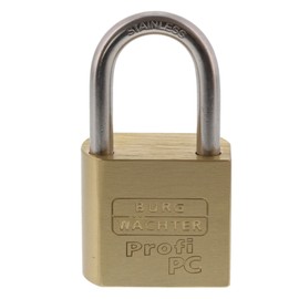 Burg-Guardian padlock carcass without brass cylinder, 1 piece, 116 pcs 50 stainless steel