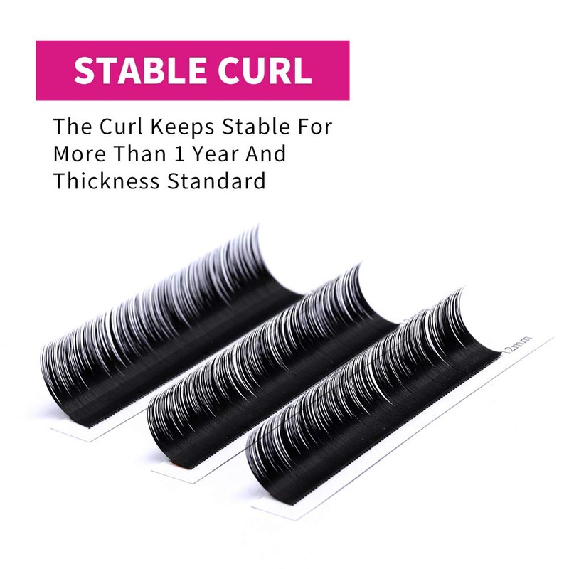 Silk Eyelashes, Single Eyelashes C Curl, Silk Lashes Thickness 0.07