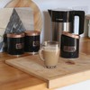 Harbour Housewares 3pc Round Metal Tea Coffee Sugar Canisters Set