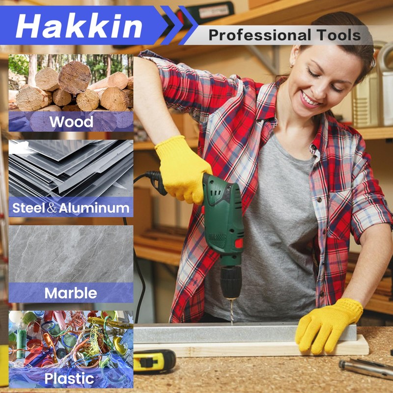 Hakkin 2-13mm Keyless Drill Chuck Adapter, 1/2-20Unf Drill Chuck with
