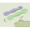 Cucharas masticables de silicona TAIMEI BTS001CA – set 6 arcoíris,