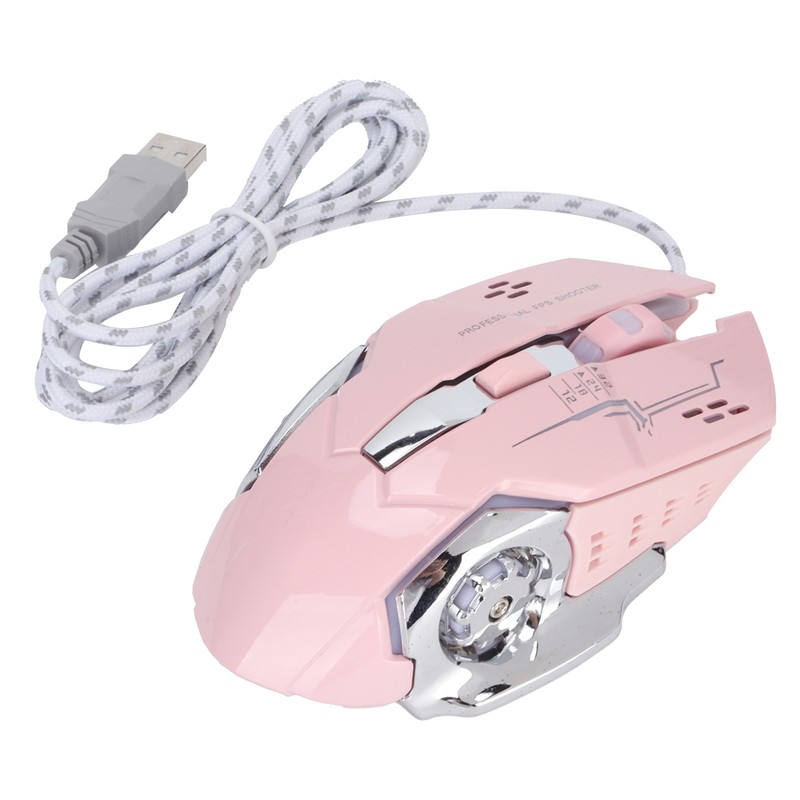 Wired Mouse 6‑Button USB Port Gaming Luminous Ergonomic Optical Computer