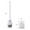 BOOMJOY Toilet Bowl Brush and Holder - Durable Head Toilet
