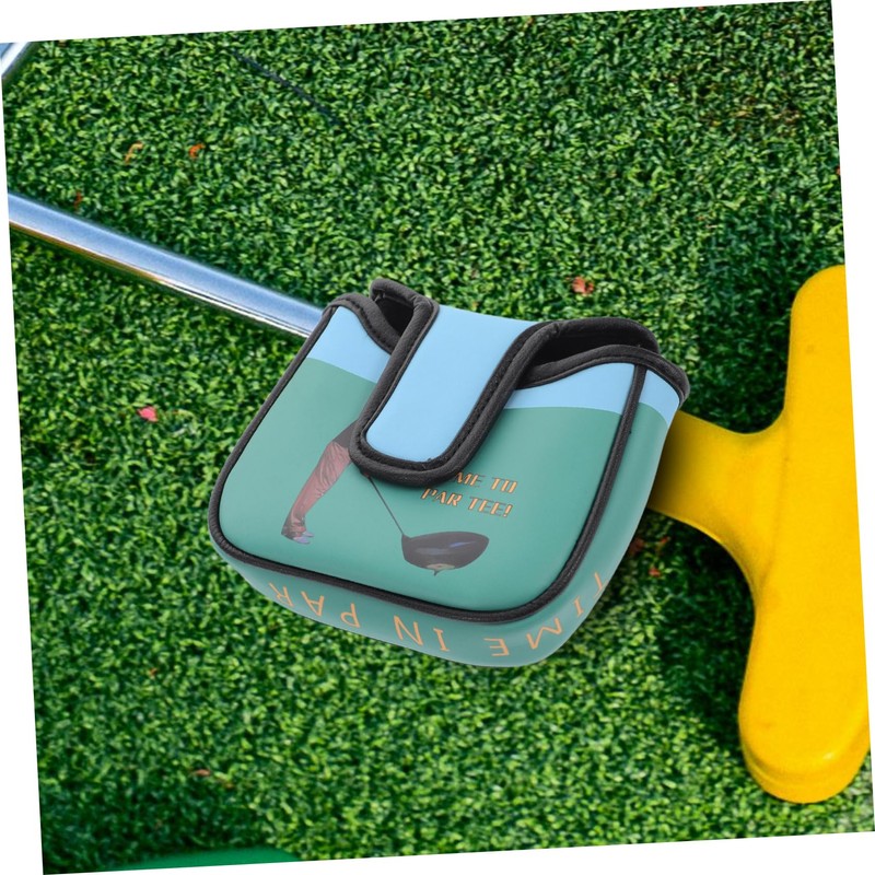WOONEKY Golf Putter Headcover Pu Leather Square Shape Cover with