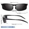 [Epavouos] Men's Polarized Sports Sunglasses, Ultra Lightweight Metal Frame, UV400
