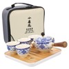 Alipis Portable Tea Sets Rotating Ceramic Teapot Tea Pot Cup