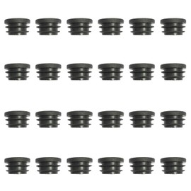 22MM Round Plastic Plugs,Round Plastic End Caps in 24pcs,Chair Leg Pipe Tube Insert Blanking Cover,End Cover Caps for Furniture,Tables,Chairs