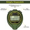 LIGHIGH Waterproof Stopwatch Timer, 30 Rounds Split Memory, Large Display,