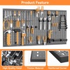 WALMANN Metal Pegboard Wall Tool Organizer Board with Pegboard Hooks,