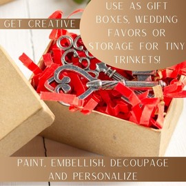 Factory Direct Craft Paper Mache Rectangle Boxes Set of 24 - Papier Mache Boxes with Lids Perfect for Everyday or Holiday Crafts, Gift Boxes or Jewelry Boxes (1-1/2 x 2-1/4 Inches)