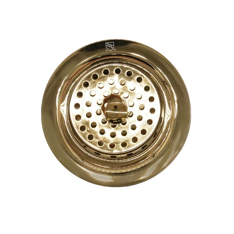 Westbrass A2165-01 4-1/4" OD Post Style Large Kitchen Basket Strainer