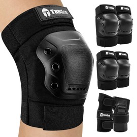 Tanden Skate Protective Gear Adult Knee and Elbow Pads for Roller Skating Pads Adult, Skateboard Knee Pads Elbow Pads Wrist Guards