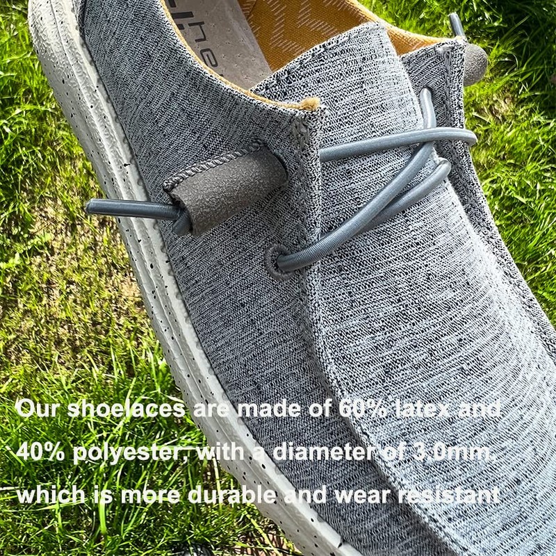 Horsdo 2-Pair Shoelaces Strings Replacement Laces for Hey Dude Shoes