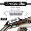 Springs, Two Piece Universal Exhaust Pipe Spring, Stainless Steel Exhaust
