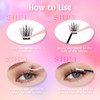 FADLASH Lash Clusters Kit Individual Lash Extensiones Wispy Faux Mink