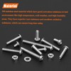 HELIFOUNER 100 Pieces M3 x 6mm, Thread Pitch 0.5mm, 304
