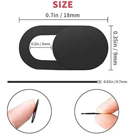 12 Piezas Cubierta Cámara, Webcam Cover Slider Ultra Delgada Cubierta de Cámara de Seguridad de Protección de Privacidad para Computadora, Macbook, iP