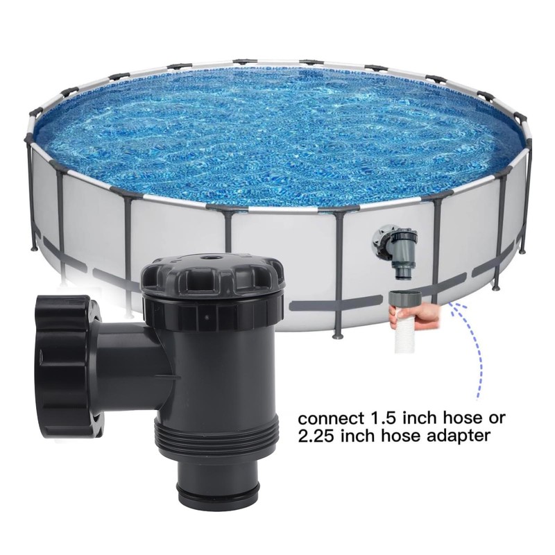 Swimming Pool Plunger Valve 38mm ABS Anti Clogging Efficient On