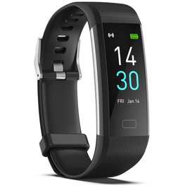 MayuFit Fitness Tracker with Heart Rate Monitor, Activity Tracker Sleep Monitor, Smart Watch Pedometer Step Counter for Kids Man Women (Black)