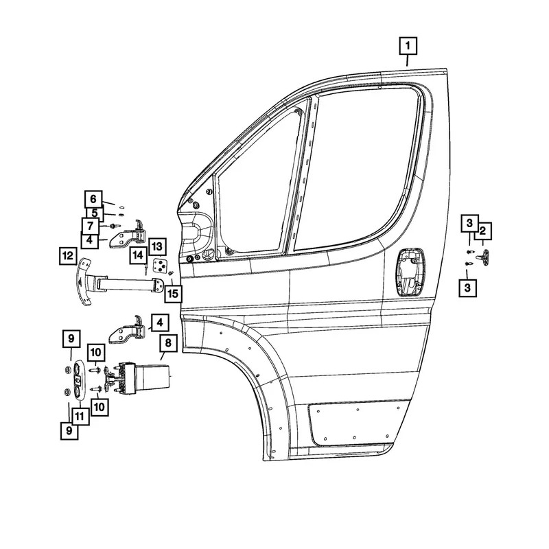 Mopar New OEM Mopar Hinge To Body & Door Screw