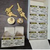 US Lock 2 Pack - US Lock Brass Mortise Cylinders,