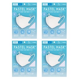 [PASTEL MASK] パステル マスク 不織布 冷感 ひんやり 立体 3D 三層構造 カラー 個包装 オフ ふつうサイズ 30枚組