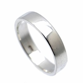 Silver One Silver 925 Men's Flat Ring, Height 0.1 - 0.6 inches (3 - 15 mm), Size 10 - 29, Metal