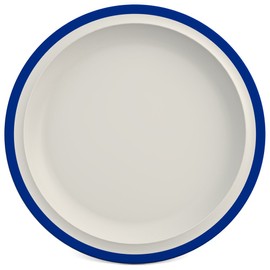 Ornamin Flat Plate Diameter 26 cm Blue Melamine Edge (Model 504) / Dinner Plate