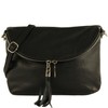 modamoda de - T07LEATHER - Small Italian Leather Shoulder Bag,
