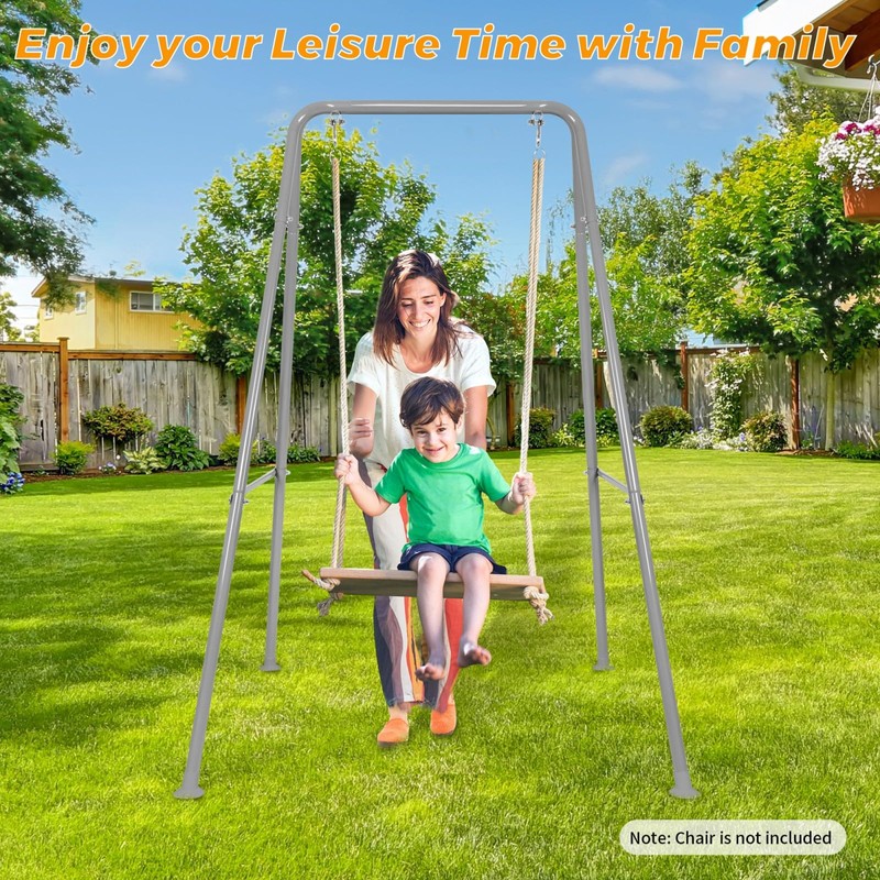 AUTOKAKUM Swing Stand Only, Hammock Chair Stand, Heavy-Duty Metal Stand,