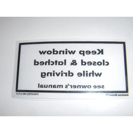 AMC NOS emblem window Gremlin Hornet Sportabout Concord Eagle Kammback