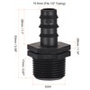 sourcing map Drip Irrigation Fittings 15.5mm Barbed to G3/4 Male