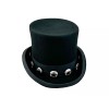 Handmade ROCK STAR SLASH GUITAR COSTUME TOP HAT CONCHO STEEL