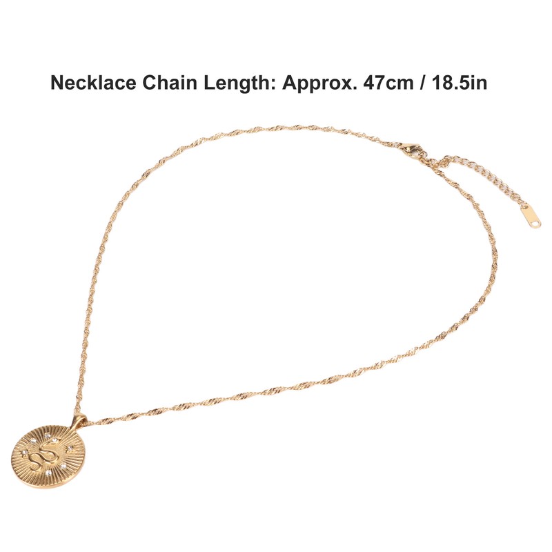 White Zircon Women Necklace Snake Pattern Electroplated Fashionable Female Pendant