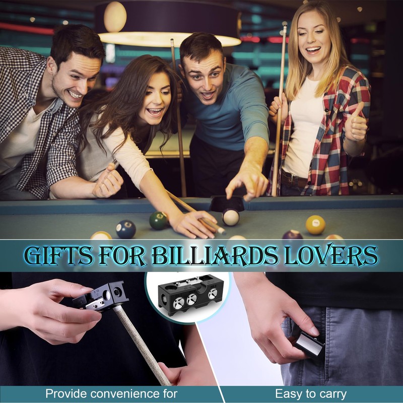 Zyrqon 11-in-1 Billiards Pool Cue Tips Replacement Kit, Pool Cue