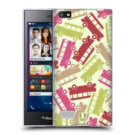 Head Case Designs Bus Vehicular Patterns Soft Gel Case for BlackBerry Leap