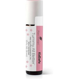 Plant Therapy | KidSafe Tummy All Better | Mezcla de Aceites Esenciales | Roll‑On 10 ml | Pre‑Diluido en Aceite de Coco Fraccionado | GC‑MS Tested | Aromaterapia Infantil | Vegano | Cruelty Free