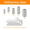 300 Pcs 24 Size Set Screws Assortment Kit (M3, M4,