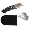 Compact Folding Utility Knife with Extra Blades - CarbonMax Blade