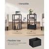 SONGMICS HOME SONGMICS HOME Side Table, 3-Tier Nightstand with Storage,