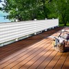 Goleray 3'x11'10" Gray White Balcony Privacy Screen Fence Outdoor Patio