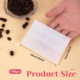 100 Pcs Disposable Tea Bags for Loose Leaf Tea, Tea Filter Bags Empty Loose Tea Sachet Bags Spice Bags for Cooking 2.75x4 Inch