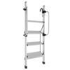 Dodoam 4-Step Aluminum Loft Ladder - 330lb Capacity, 5 Adjustable