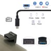 Cablecc USB C Female Angled Opposite U Shape to USB