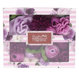 Q-FLA Bath Fragrance Flower Arrangement Box Brillante Purple