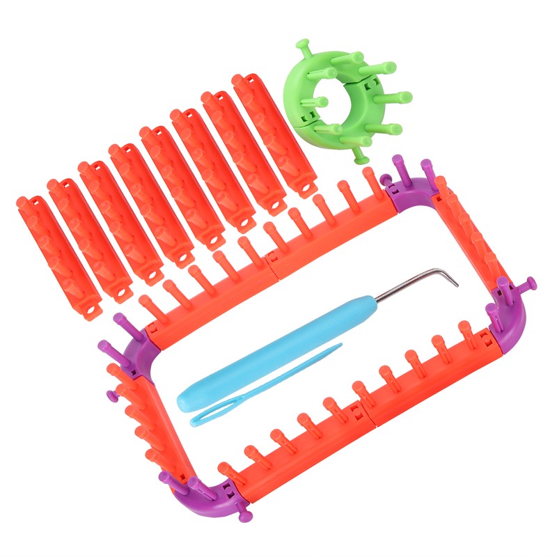 Knitting Loom Set Plastic Flexible Multifunctional Yarn Weaving Tool Accessories